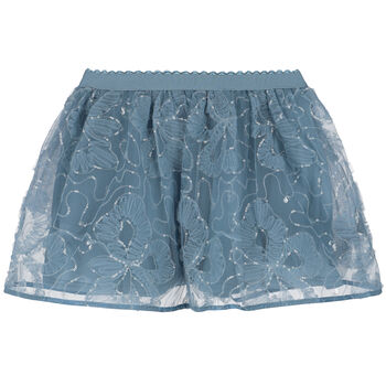 Girls Blue Tulle Skirt